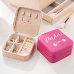 Boîte à bijoux personnalisée en cuir PU avec nom Cadeau d'anniversaire pour les amoureux du sport
