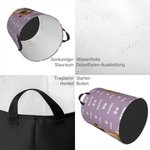 Personalisierter Pfotenabdrücke Haustierporträt Wäsche Aufbewahrungskorb mit Namen und Henkel Geburtstag Geschenk für Katze Hund Haustier Liebhaber