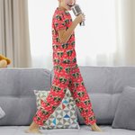 Pyjama Personnalisé avec 1 à 4 Photos et Nom Cadeau Anniversaire pour Femme et Homme