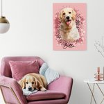 Personalisierte Faux Glitter Ölmalerei Effekt Foto Leinwand Gemälde Geburtstag Home Decor Memorial Geschenk für Familie Freund