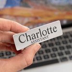 Personalisierte Multicolor Spiegel Edelstahl magnetische Namensschild mit eingraviertem Namen und Job Titel Induktion Bürobedarf Geschenk für Mitarbeiter