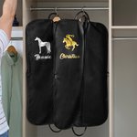Sac à vêtements suspendu imperméable à l'eau à motif de cheval personnalisé avec nom Accessoires de voyage pour spectacles de chevaux Cadeau pour les passionnés d'équitation