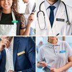 Personalisierte Multicolor Spiegel Edelstahl magnetische Namensschild mit eingraviertem Namen und Job Titel Induktion Bürobedarf Geschenk für Mitarbeiter