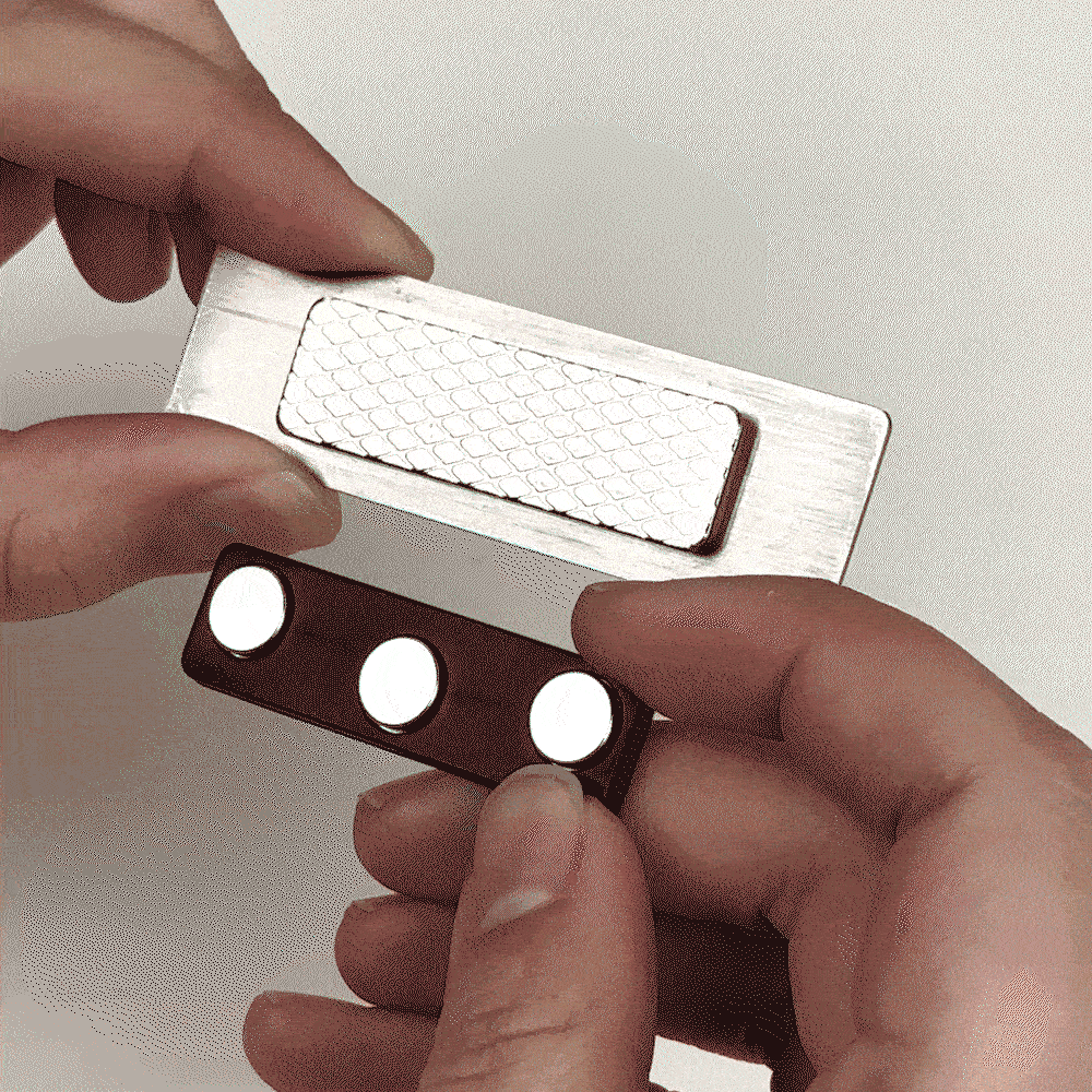Personalisierte Multicolor Spiegel Edelstahl magnetische Namensschild mit eingraviertem Namen und Job Titel Induktion Bürobedarf Geschenk für Mitarbeiter