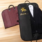 Sac à vêtements suspendu imperméable à l'eau à motif de cheval personnalisé avec nom Accessoires de voyage pour spectacles de chevaux Cadeau pour les passionnés d'équitation