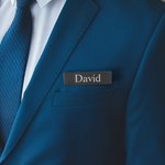 Personalisierte Multicolor Spiegel Edelstahl magnetische Namensschild mit eingraviertem Namen und Job Titel Induktion Bürobedarf Geschenk für Mitarbeiter