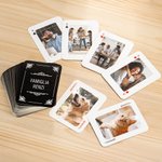 Carte da gioco personalizzate con foto e testo mazzo da 54 carte regalo per festa intrattenimento e casa nuova per famiglia o amici