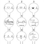 Personalized Engraved Wood Cocktail Stirrers with Couple Names Set of 50 Wedding Favors Gift for Newlyweds