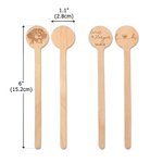 Personalized Engraved Wood Cocktail Stirrers with Couple Names Set of 50 Wedding Favors Gift for Newlyweds