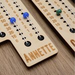 Personalised Multicolour Beaded Wooden Sewing Row Counter with Engraved Name Knitting Tool to Assist Counting Birthday Gift for Knitting Lovers