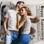Couverture douce avec textes et noms Décoration d'intérieur Mariage Saint-Valentin Cadeau pour les couples