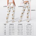 Personalisierte 1-5 Haustier Porträt Fotos Pfote drucken Frauen Sport Sweatpants mit Namen Geburtstag Geschenk für Katze Hund Haustierbesitzer