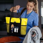 Personalisierte Krankenschwester Cartoon-Charakter große Oxford Tragetasche mit Namen und Job-Titel Reise Essentials Geburtstag Krankenschwester Woche Geschenk für medizinisches Personal