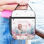 Sac à lunch isolé et imperméable à l'eau, avec nom, pour le retour à l'école, le travail et le pique-nique Cadeau pour les enfants et la famille