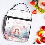 Sac à lunch isolé et imperméable à l'eau, avec nom, pour le retour à l'école, le travail et le pique-nique Cadeau pour les enfants et la famille