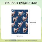 Serviette de golf gaufrée multicolore à séchage rapide avec mousqueton Accessoire de golf portable Cadeau pour golfeur amoureux de son animal de compagnie