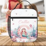 Sac à lunch isolé et imperméable à l'eau, avec nom, pour le retour à l'école, le travail et le pique-nique Cadeau pour les enfants et la famille