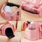 Borsa personalizzata con nome e ragazza sportiva in stile cartone animato - Regalo di compleanno per amanti dello sport