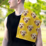 Serviette de golf gaufrée multicolore à séchage rapide avec mousqueton Accessoire de golf portable Cadeau pour golfeur amoureux de son animal de compagnie