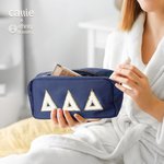 Bolsa de maquillaje personalizada con letras griegas en chenilla para hermandad de mujeres Regalo de cumpleaños esencial para hermanas amigas | Callie × Affinity Licensing