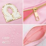 Bolsa de maquillaje personalizada con letras griegas en chenilla para hermandad de mujeres Regalo de cumpleaños esencial para hermanas amigas | Callie × Affinity Licensing