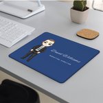 Personalisierte Blume Cartoon Business-Charakter mehrere Größen Anti-Rutsch-Mauspad mit Namen Bürozubehör Induktion Geschenk für Büroangestellte