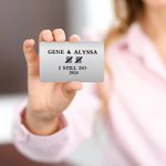 Personalisierte dauerhafte Tally Jahr Brieftasche Karte mit Namen Valentinstag Jahrestag Geschenk für Paar