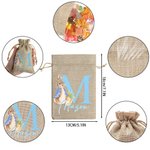 Personalisierte niedliche Osterhase Drawstring Süßigkeiten Geschenk Tasche mit Initialen und Namen Ostern Geschenk für Kinder