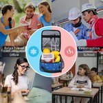 Personalisierte Wal-Qualle Marine Leben isolierte Lunch Bag mit Namen Portable zurück zu Schule Picknick Geburtstag Geschenk für Kinder