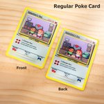 Personalized Cute Pixel Character Classic TCG Poke Card with Name and Text Card Game Collection Anniversary Valentine's Day Gift for Couple