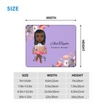 Personalisierte Blume Cartoon Business-Charakter mehrere Größen Anti-Rutsch-Mauspad mit Namen Bürozubehör Induktion Geschenk für Büroangestellte