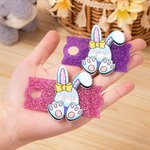 Personalised Cute Easter Egg Bunny Glitter Tumbler Name Plate Tag Accessories for Stanley Cup Easter Party Favor Holiday Gift for Family Friends
