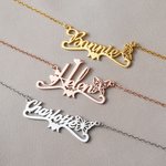 Personalised Exquisite Birth Butterfly Name Necklace Birthday Anniversary Gift for Women