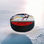 Palet de Hockey Photo Personnalisé avec Texte pour Entraînement Classique Anniversaire Cadeau d'équipe de sport pour les joueurs amoureux du Hockey