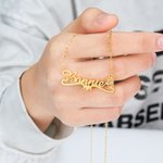 Personalised Exquisite Birth Butterfly Name Necklace Birthday Anniversary Gift for Women
