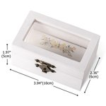 Boîte à bagues en bois élégante et personnalisée avec noms et coussin de protection pour bague Cadeau de mariage et de fiançailles pour couple de mariés
