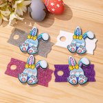 Personalised Cute Easter Egg Bunny Glitter Tumbler Name Plate Tag Accessories for Stanley Cup Easter Party Favor Holiday Gift for Family Friends