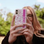 Etui de téléphone rétro personnalisé pour iPhone avec nom Cadeau d'anniversaire de Saint-Valentin Cadeau de mariage pour femmes Amies