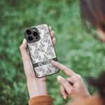 Etui de téléphone rétro personnalisé pour iPhone avec nom Cadeau d'anniversaire de Saint-Valentin Cadeau de mariage pour femmes Amies