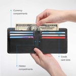 Personalised Coloured Flame Lightning 1-5 Photo Collage Men's Leather Wallet with Name and Number Birthday Travel Accessories Gift for Sport Lover