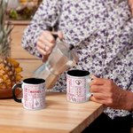 Personalisierte Name Cloud Heart Holding Hands 11oz Keramik-Becher mit Namen Geburtstag Valentinstag Jahrestag Geschenk für Paare