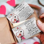 Personalised Heart Happy Valentine's Day Couple Promise Wallet Card with Names and Text Valentine's Day Anniversary Gift for Couples