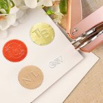 Personalized Monogram Floral Initials Book Embossing Stamp Hand Held Embosser with Name and Date Birthday Anniversary Gift for Bookworms Book Lovers