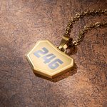 Personalisierte stilvolle Laser graviert Motocross Nummer Halskette Geburtstag Valentinstag Geschenk für Off-Road-Fahrzeug-Liebhaber