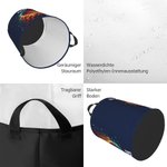Personalisierter Flammenball Aufbewahrungskorb mit Griff Nummer Namen Wasserdicht Geburtstag Hauseinweihung Geschenk für Familie Ball-Sport-Liebhaber