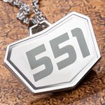 Personalisierte stilvolle Laser graviert Motocross Nummer Halskette Geburtstag Valentinstag Geschenk für Off-Road-Fahrzeug-Liebhaber