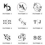 Personalized Monogram Floral Initials Book Embossing Stamp Hand Held Embosser with Name and Date Birthday Anniversary Gift for Bookworms Book Lovers