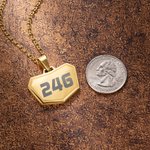 Personalisierte stilvolle Laser graviert Motocross Nummer Halskette Geburtstag Valentinstag Geschenk für Off-Road-Fahrzeug-Liebhaber