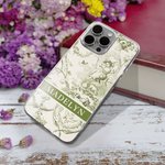 Funda personalizada para iPhone con nombre estilo Toile De Jouy Vintage French Country Girl Regalo de boda de cumpleaños para mujer