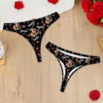 Perizoma personalizzato multicolore con cuore foto e nome divertente regalo di San Valentino compleanno per uomini per donne